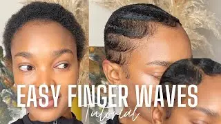 FINGER WAVES TUTORIAL | BEGINNER FRIENDLY FINGER WAVES |SHORT RELAXED HAIR | HOW TO