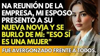 Na reunión de la empresa, mi esposo presentó a su nueva novia y se burló de mí: Eso sí es una mujer.