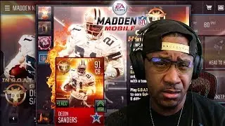 Madden Mobile 18 🐐 Deion Sanders 🐐 G.O.A.T Gameplay!! 4 TD'S in One Game This Card is Unreal OMG⚠️