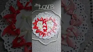 Мини-бантик из лент своими руками 🎀 с помощью вилки! | Простая и милая идея для рукоделия #shorts...