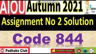 ⏩ AIOU Code 844 Solved Assignment No.2 Autumn 2021 || Level: M.ED/MA Education