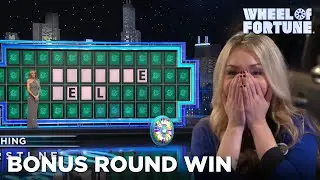 Justyna Wins $34K in the Bonus Round | Wheel of Fortune