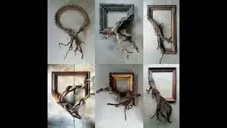 Wooden Wall Hanging Art🤗 ...#CREATIVE  STUFF