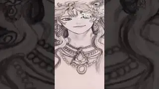 Divine Flute Echoes: My Krishna Sketch #blackpenart #krishnaarts