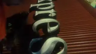 Channel letters to frame  before installing to building