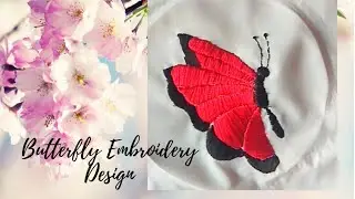 Butterfly Embroidery Design || Embroidery Design Of A Butterfly || Embroidery || Nitya's Art world