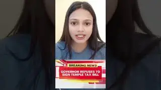 Governor sends back temple tax bill #shorts #ytshorts