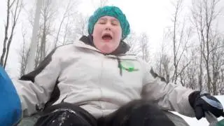 German Exchange Student's first time snow tubing 2011