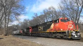 CN Power Leads Fertilizer Train, Colona, IL 2/2/26