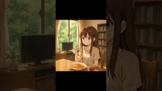 Eating lunc🍝😋 #ai #food #anime