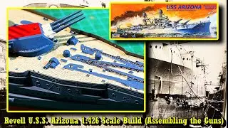 Модель крейсера U.S.S. Arizona от Revell в масштабе 1:426, созданная к 84-й годовщине (основное о...