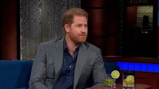 Prince Harry has appeared on The Late Show with Stephen Colbert to slam a 'dangerous lie' spread