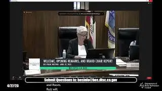 Board of Environmental Safety (BES) Meeting - April 27, 2023