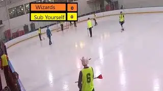 Iceplex Broomball League - Wizards vs Sub Yourself - March 10,  2019