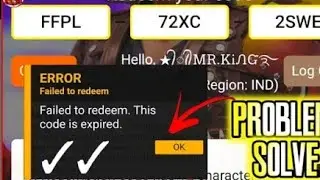 Error failed to redeem this code //problem solved // new redeem code // free fire 🔥