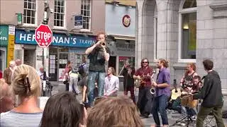 Street music band in Cork