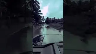 Thar monsoon drive #shorts #reels #thar #rain #drive #car #mahindrathar