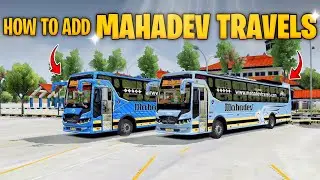 How To Add Mahadev Travels Tata BS6 Bus Mod In Bussid | Mahadev Sleeper BS6  Bus Mod Bussid