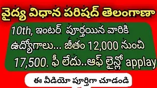 Health department jobs/Staff nurse vacancy 2020/DMHO Khammam Notification/Latest Job News today