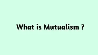 What is Mutualism ?