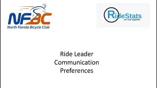 Controlling communication as a Ride Leader