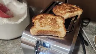 2 Slice Toaster, 100% Stainless Steel, Wide Slot Toaster Multifunctional with 7 Toast Settings