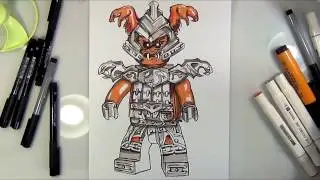 How to Draw Commander Blunck#NINJAGO#LEGO