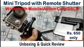 Mini Tripod with Bluetooth Shutter || Rs. 650/- only