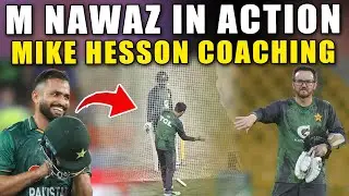 PAK Coach Mike Hesson Gives Special Batting Tips to M Nawaz 🎯 | Pakistan T20 Camp 2025
