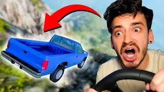 DRIVING MY CAR OFF A MOUNTAIN... (BeamNG Drive)