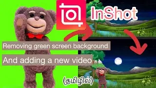 Tamil-Removing green screen background and adding a video in InShot using CHROMA KEY #inshot