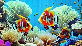 The Best 4K Aquarium - Dive Into The Mesmerizing Underwater Realm With Relaxing Music For Deep Sleep