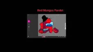 Red Mungus Fanart | Fnf FanArt #shorts #vsimposter #redmungus #drawit