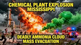 DEADLY AMMONIA CLOUD After Chemical Plant Explosion - Mass Evacuation in Mississippi