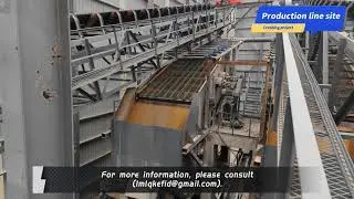 Production line operates stably on site and material processing