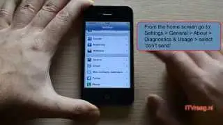 iPhone - disable Diagnostics & Usage (CIQ)
