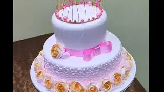 new cake video decoration stone cake decoration video pink colour ke design