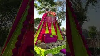 🎥✨ Transforming mehndi dreams into reality! #MehndiDecor   #WeddingPlanner #IndianWeddingVibes