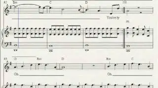 Piano Sheet - Staring At The Ceiling (Keane song)