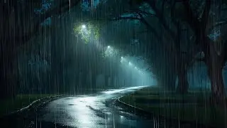 Heavy Rain Relaxing Cabin in the Forest Indonesian Countryside, Perfect Video for Insomnia, Studying