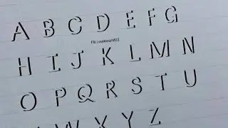 How to draw 3d letters step by step, alphabet in 3d#3dalphabets #drawing #viral 