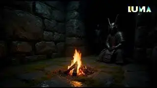 Ancient Dungeon Campfire 🔥 Dark Fantasy Ambience for Sleep & Focus (No Music)