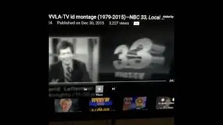 WRBT TV 33 promo David Letterman station id #retro (Now WVLA)
