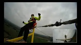 Wing walk raising funds for Carli Lansley Foundation, Oct 2025, Kent