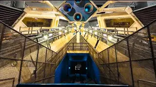 PEOPLEMOVER Full Ride POV 4K |Space Mountain LIGHTS ON