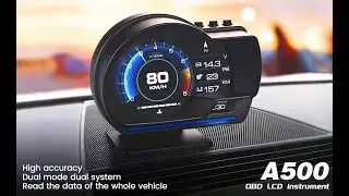 AkaBane Car HUD Heads up Display, GPS + OBD2 Gauge Display, All in one Smart Gauge