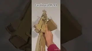 Cardboard M249 #cardboardgun #fakegun #warzone