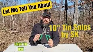 SK 10&Prime; Tin Snips Review | Heavy-Duty, Easy on the Hands Metal Cutting