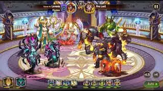 Hero Wars - Fire Lord with only 2 dark and 2 light Titans W3D3
