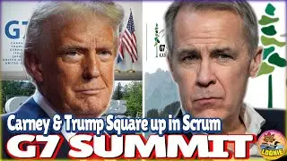 CARNEY THANKS TRUMP - President Trump & PM Carney's First Scrum at G7 Summit is Humiliating